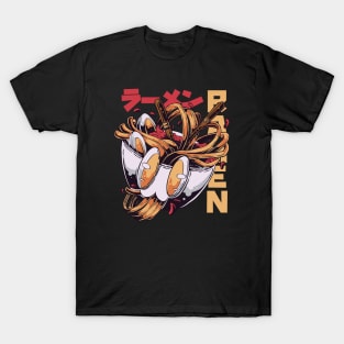 Wild Anime Ramen Japanese Style T-Shirt